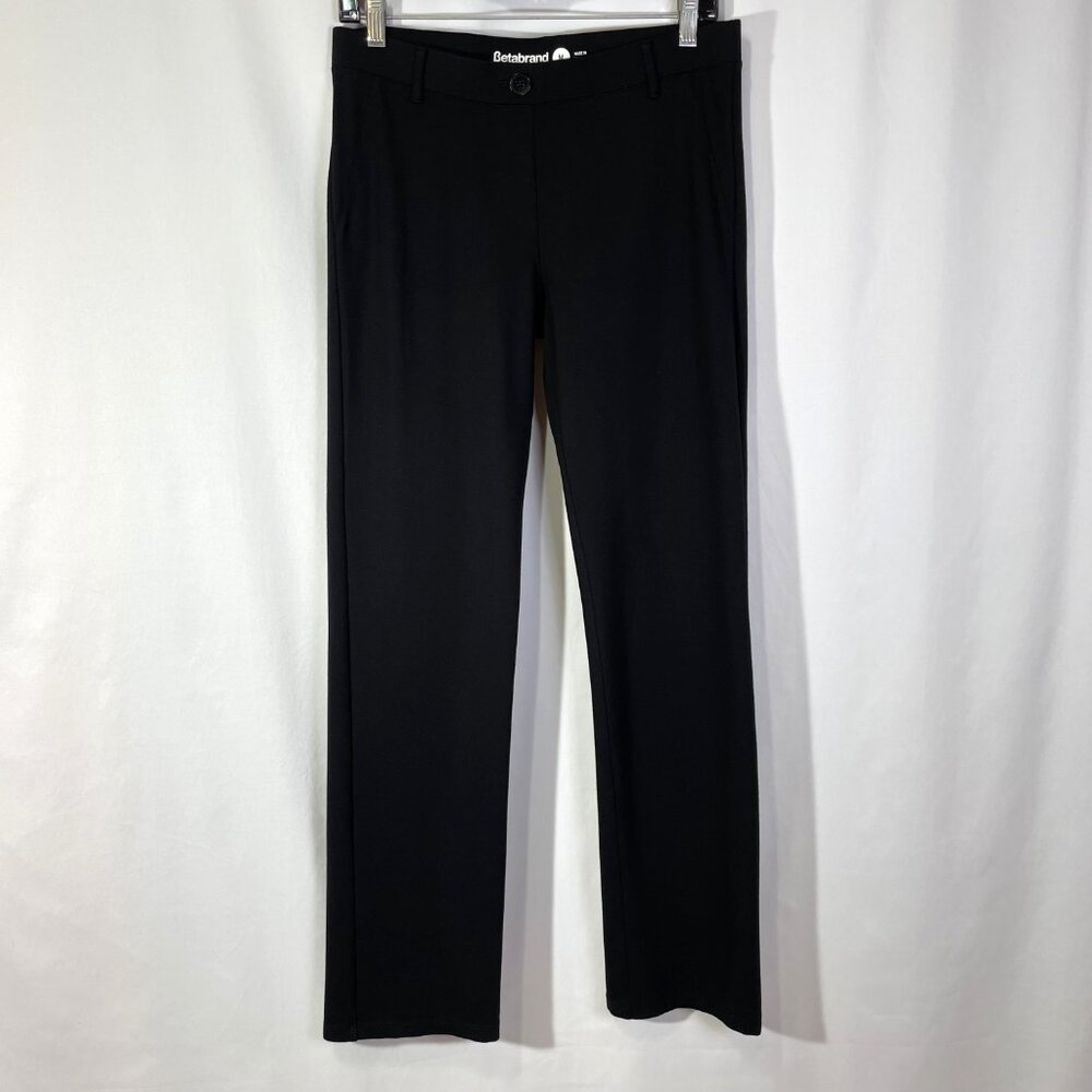 Betabrand Classic Dress Pants Yoga Comfort Pull On Straight Leg Size M - Picture 5 of 15